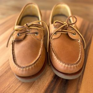 Sperry Gold Cup Tan Leather Top Siders Loafers Boat Shoes